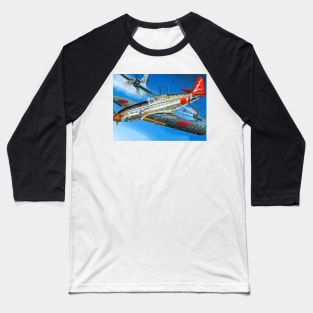 Kawasaki Ki-61 Otsu Baseball T-Shirt